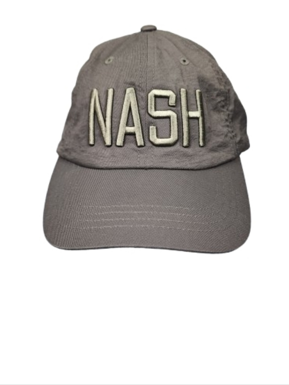 NASH Embroidered Baseball Cap in Taupe/Olive
